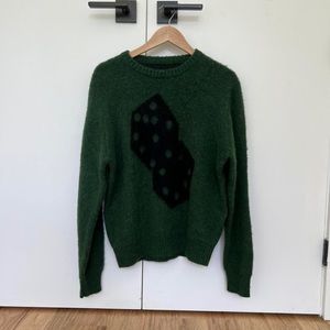 Stüssy Mohair Dice Sweater - Green, Size M